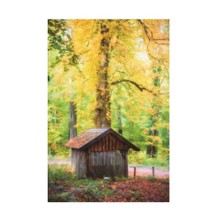 Philippe Sainte Laudy 'The Hut In The Woods' Canvas Art,22x32